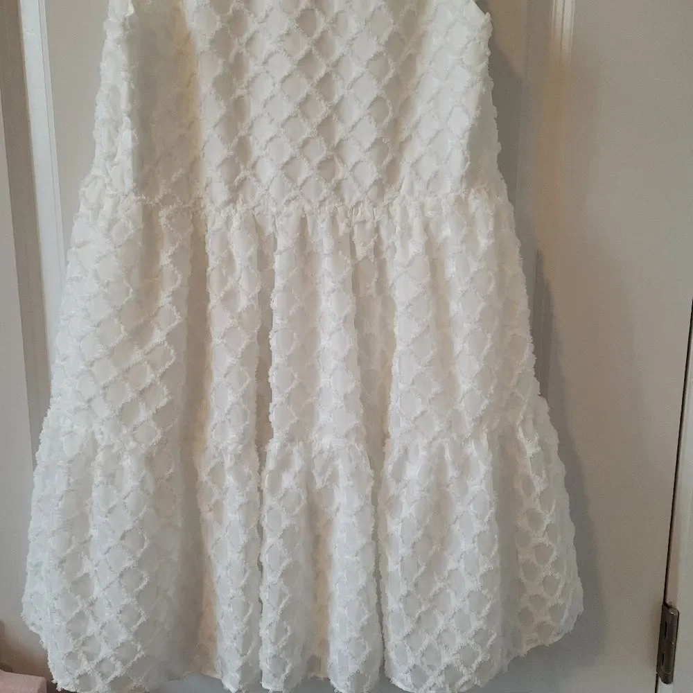 Amanda Uprichard Connolly Dress Split V Neck Sleeveless Midi Dress SMALL NWT